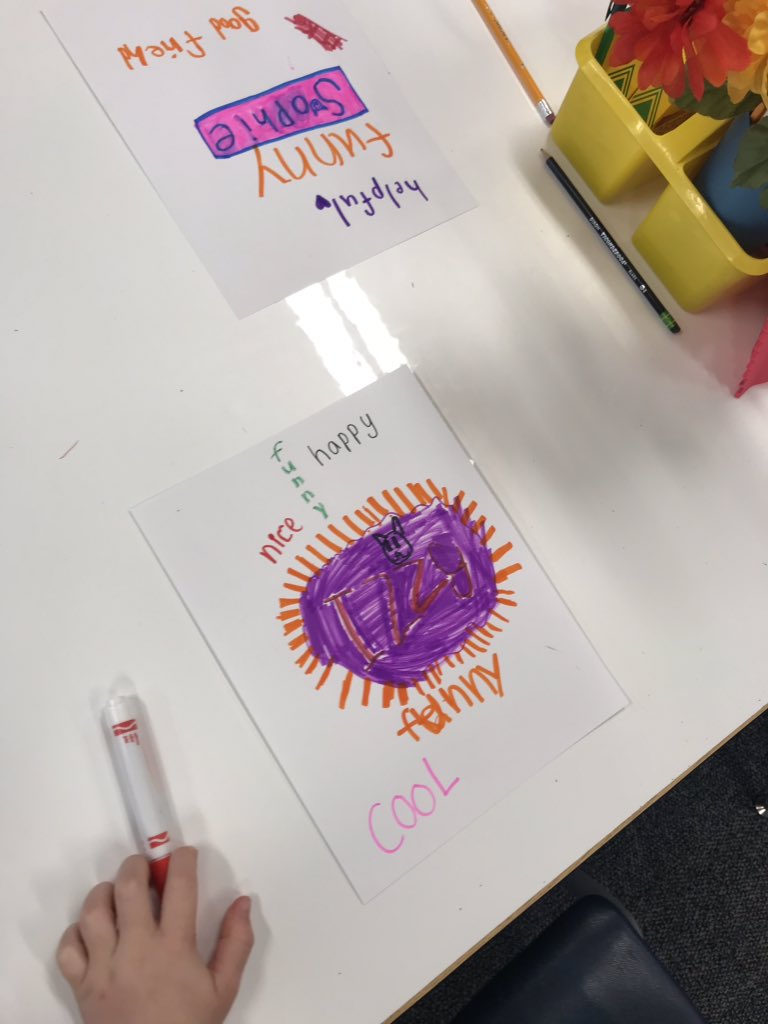 Working on spreading kindness while working on adjectives. #schoolfamily #KindnessMatters <a href="/HRTJaguars/">Heartland Elementary</a>