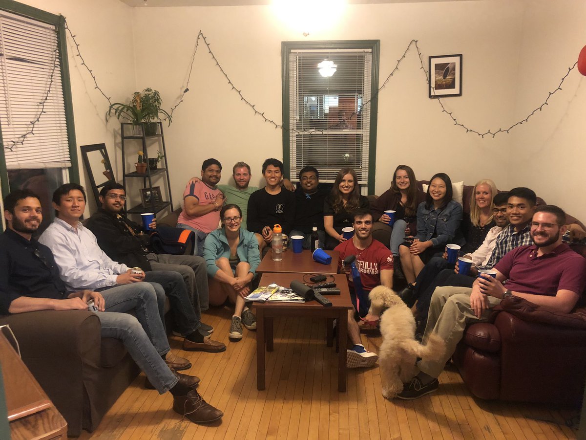 Had a great time hosting all these incredible scientists for a night! Still so full from all that food...thanks for all the BBQ Dan! #Andersonlab #SummerVibes #TheSmokeShopBBQ #biggernextyear