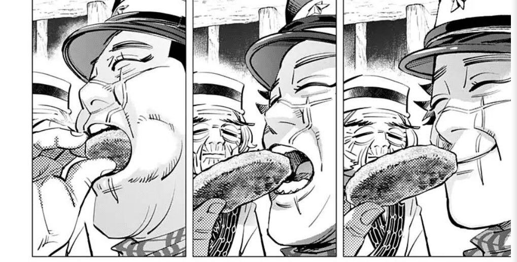 catching up on golden kamuy in one huge delicious chunk like 