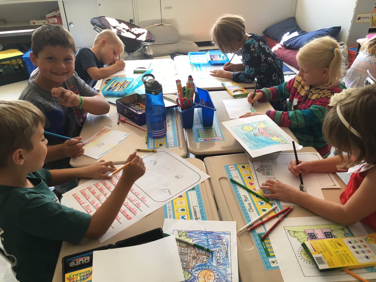 A great first week in first grade! Learning about each other through interviews, to be creative with play doh, and to love reading with read alouds and activities! Mixed in with some singing, games and brain breaks! Love this class!! <a href="/SASD_SalfordHil/">Salford Hills Elem</a>