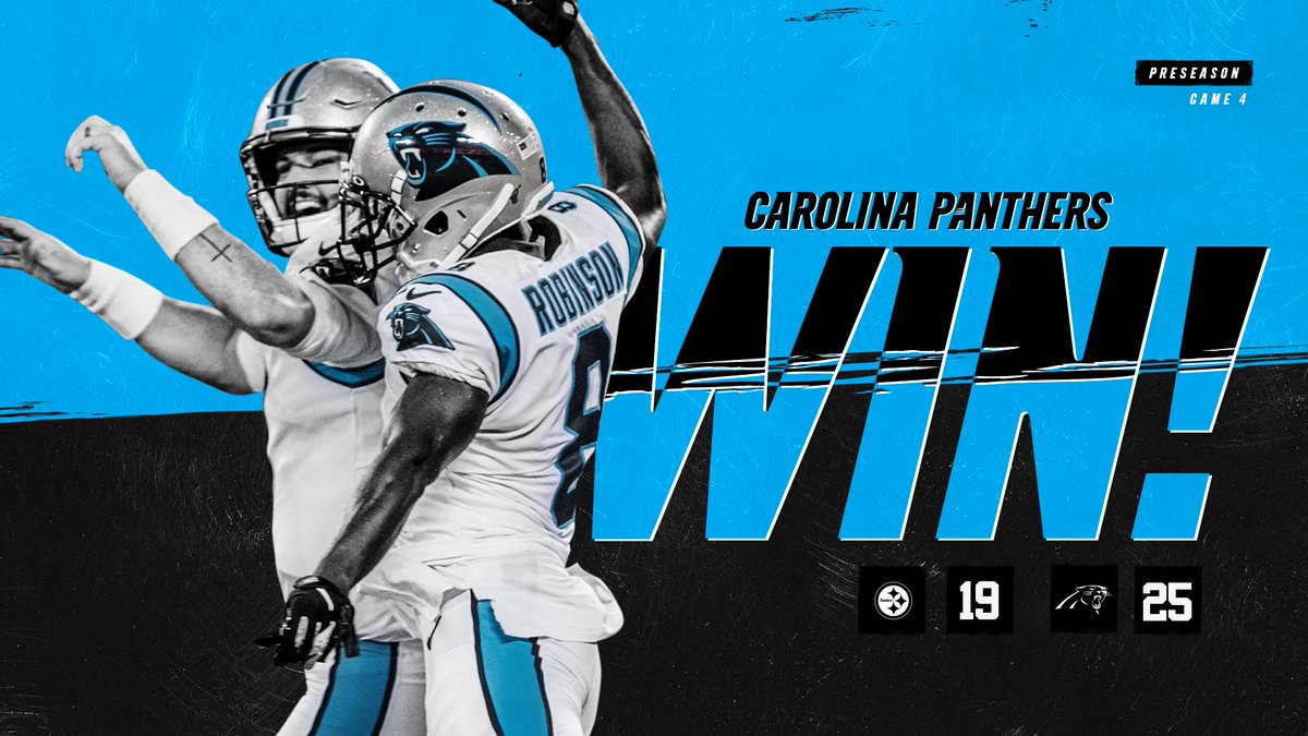 Panthers's tweet photo. SWEET SWEET VICTORY! https://t.co/4K6ayxR6aX