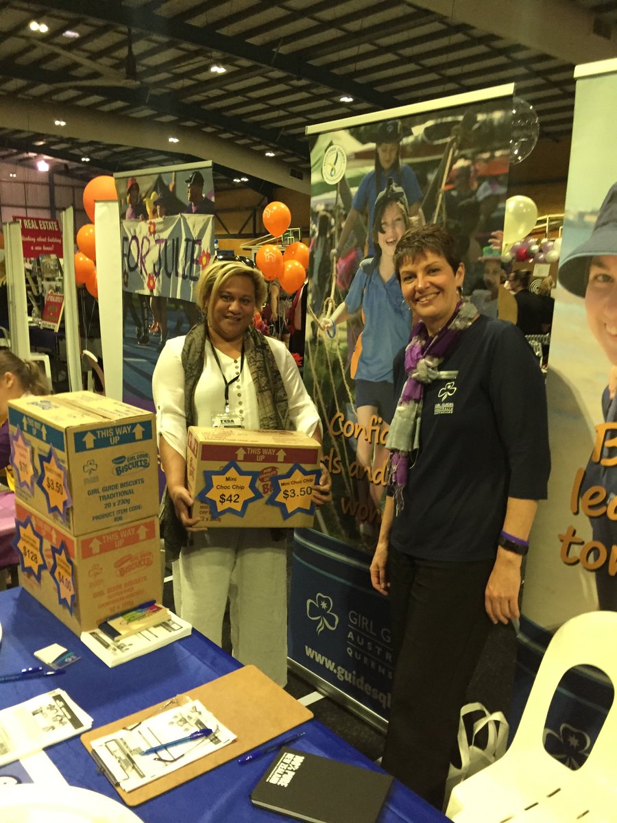 GGQ’s CEO at the Logan Small Business Expo launching the Pay it Forward initiative.  Biscuits can be donated to Meals in Wheels; Ronald McDonald House; SES; Access Community Services; Drought Angels and FareShare.