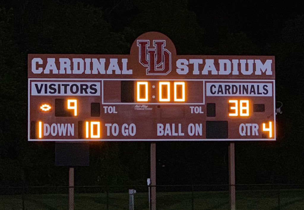 UpperDublinFB's tweet image. CARDS WIN!!

Final Score 38-9 over Central! Cards move to 2-0.

We’ve got an unfortunate “bye week”, so we’ll return on Sept. 13, away, at Hatboro Horsham for our first SOL 🇺🇸 Game #UDFootball19