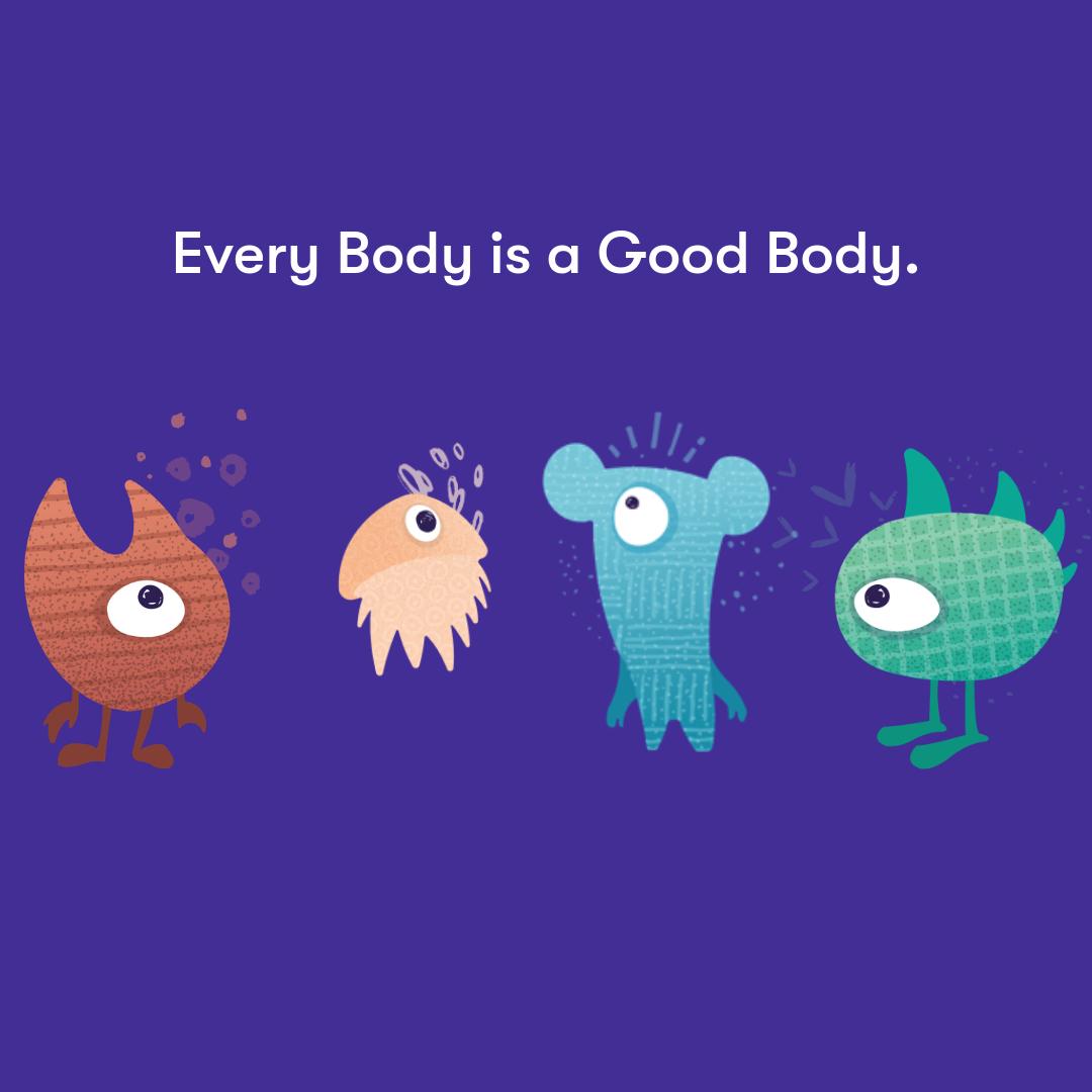 Reminder from <a href="/nanowellbeings/">nanowellbeings</a>: "Today's Mantra: Everybody is a Good Body. No matter if you're one-eyed, short, tall or floating, you are worthy. ✨ #WelcomeToWell #MyWellbeing " 👏