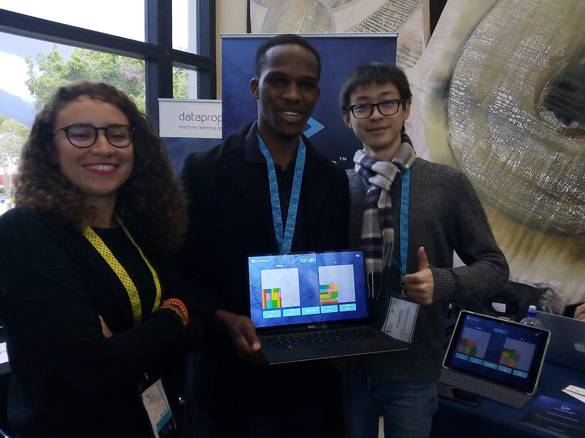 tumishobillson's tweet photo. Looking forward to hear from @kbeguir from @instadeepai sharing with us about the Bin Packing problem.
I challenged their #BinPack AI in 2018 @DeepIndaba and actually won it. This year they brought an improved version and the AI beat me π. Should I keep challenging it til I win? https://t.co/CXYuHLFiSw