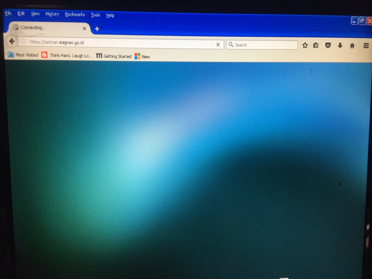 Dari jam 14:00 pula, saya buka website antrian.imigrasi.go.id. Sekarang jam 14:35. Masih loading muter terus gak kebuka halamannya 😑 <a href="/ditjen_imigrasi/">Ditjen Imigrasi</a>