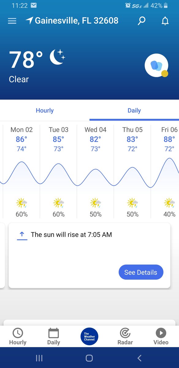DLaunchButton's tweet image. Dear @weatherchannel,
 So only a 60% chance of rain at best this week huh!