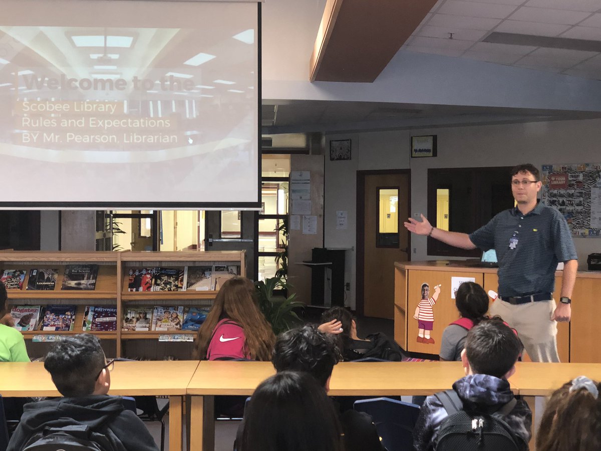 blakerspace's tweet photo. You know you are having a good library orientation when you have to spontaneously add another self-checkout station.
#scobee
#scobrary
#scobrarian
@swisd_sco
@swisd
@swisd_academics https://t.co/qhaBGoEeUm