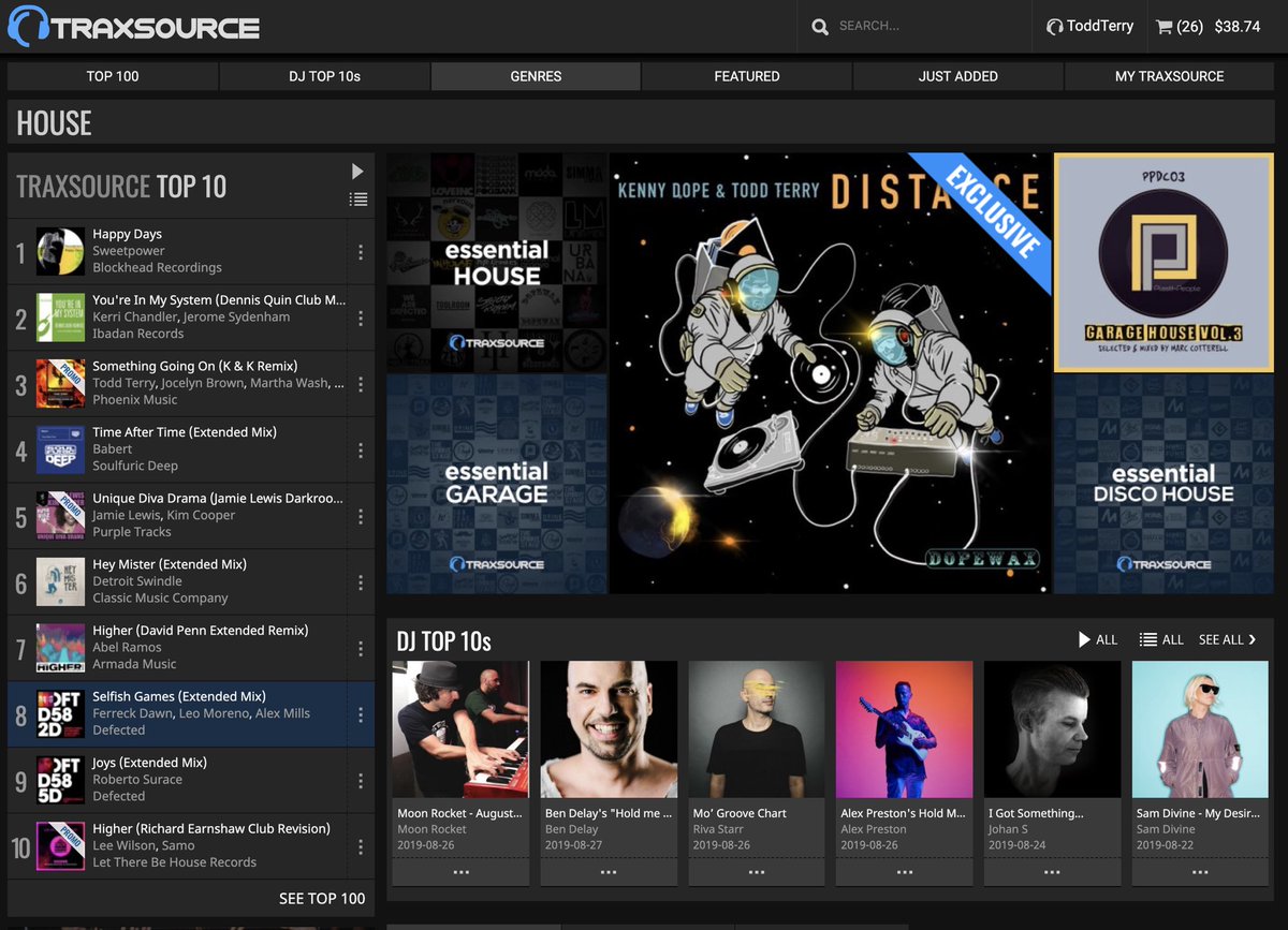 Thank you <a href="/traxsource/">Traxsource</a> for “House HomePage Banner” for our latest release on #Dopewax “Distance”. -
click the link in our bio.
#kennydope  #traxsource #banner #nychouseradio #toddterry <a href="/Kdope50/">Kenny Dope</a> <a href="/djtoddterry/">Todd Terry</a>
