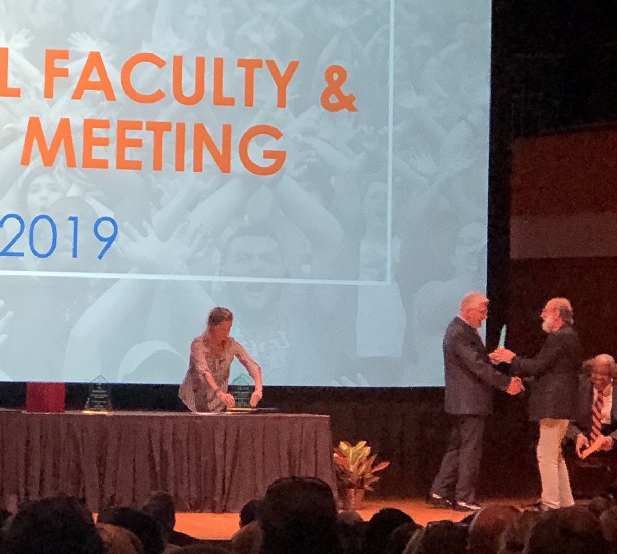 CJCSamHouston's tweet photo. Congratulations Dr. Dennis Longmire on 35 years of service! @SHSUCJ https://t.co/xaJMh6VVMU