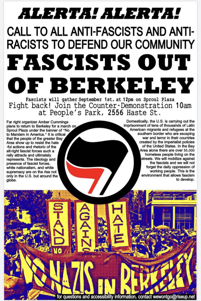 Fascists Out of Berkeley! @ People's Park