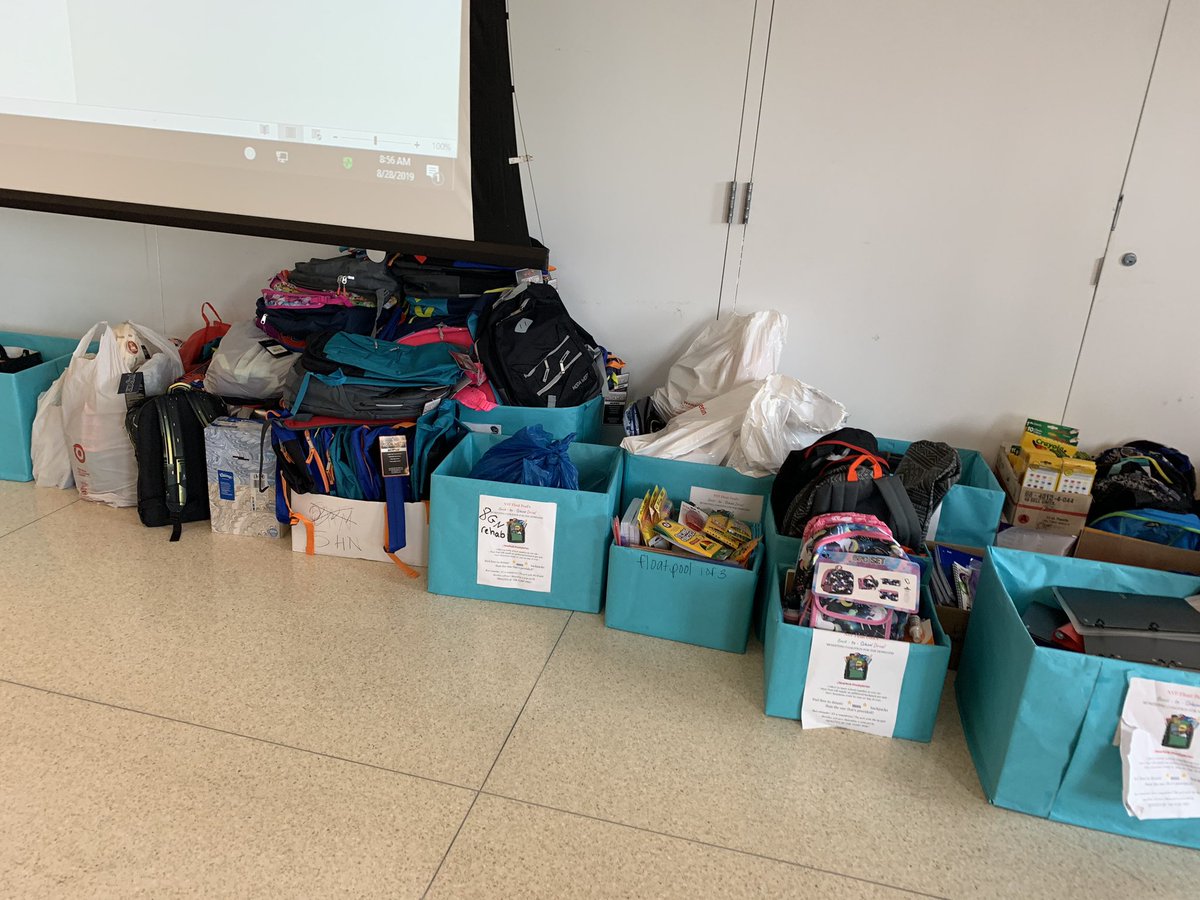 Thank you NYP float pool for organizing this amazing backpack drive! Helping the kids in our area get ready for the 2019-2020 school year by suppling them with backpacks and school supplies! (Not all backpacks are featured) #NYP #amazingthingsarehappeninghere #BackToSchool2019