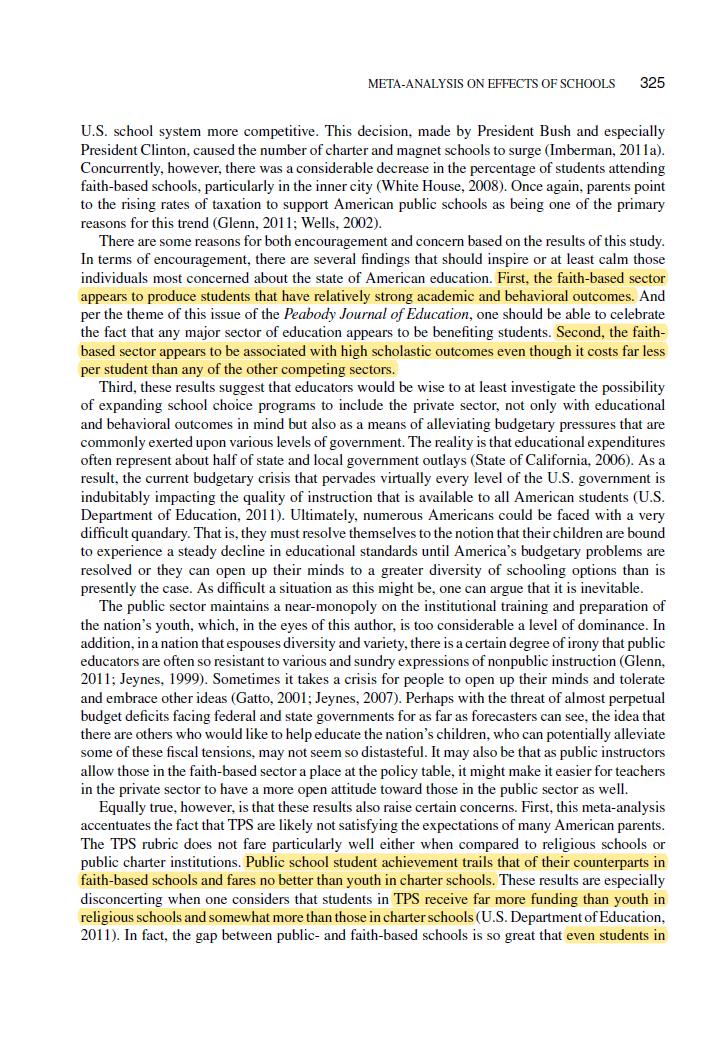 Children raised in religious schools are the more educated, well behaved, and preform better on tests. Despite less funding. Religious schools have higher expectations of students, give them harder courses, and close racial achievement gaps. https://www.tandfonline.com/doi/abs/10.1080/0161956X.2012.679542