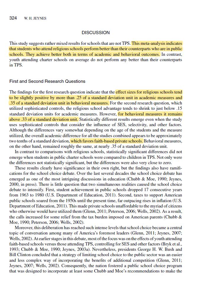 Children raised in religious schools are the more educated, well behaved, and preform better on tests. Despite less funding. Religious schools have higher expectations of students, give them harder courses, and close racial achievement gaps. https://www.tandfonline.com/doi/abs/10.1080/0161956X.2012.679542