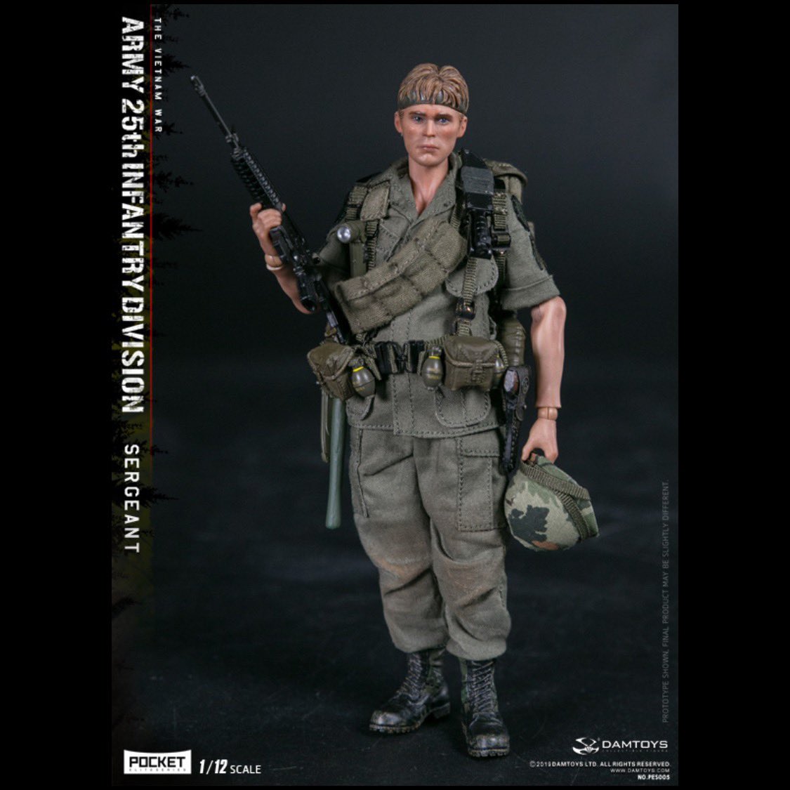ミリタリー DAMTOYS 1/12 Vietnam War Sergeant DAMTOYS : 1/12 POCKET ELITE SERIES： ARMY 25th Infantry Division