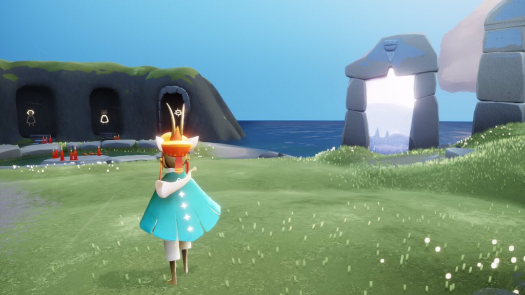 おしるこ V Twitter Skyの緑のケープがアップデートによりエメラルドグリーンぽくなりました 良い色だから良し