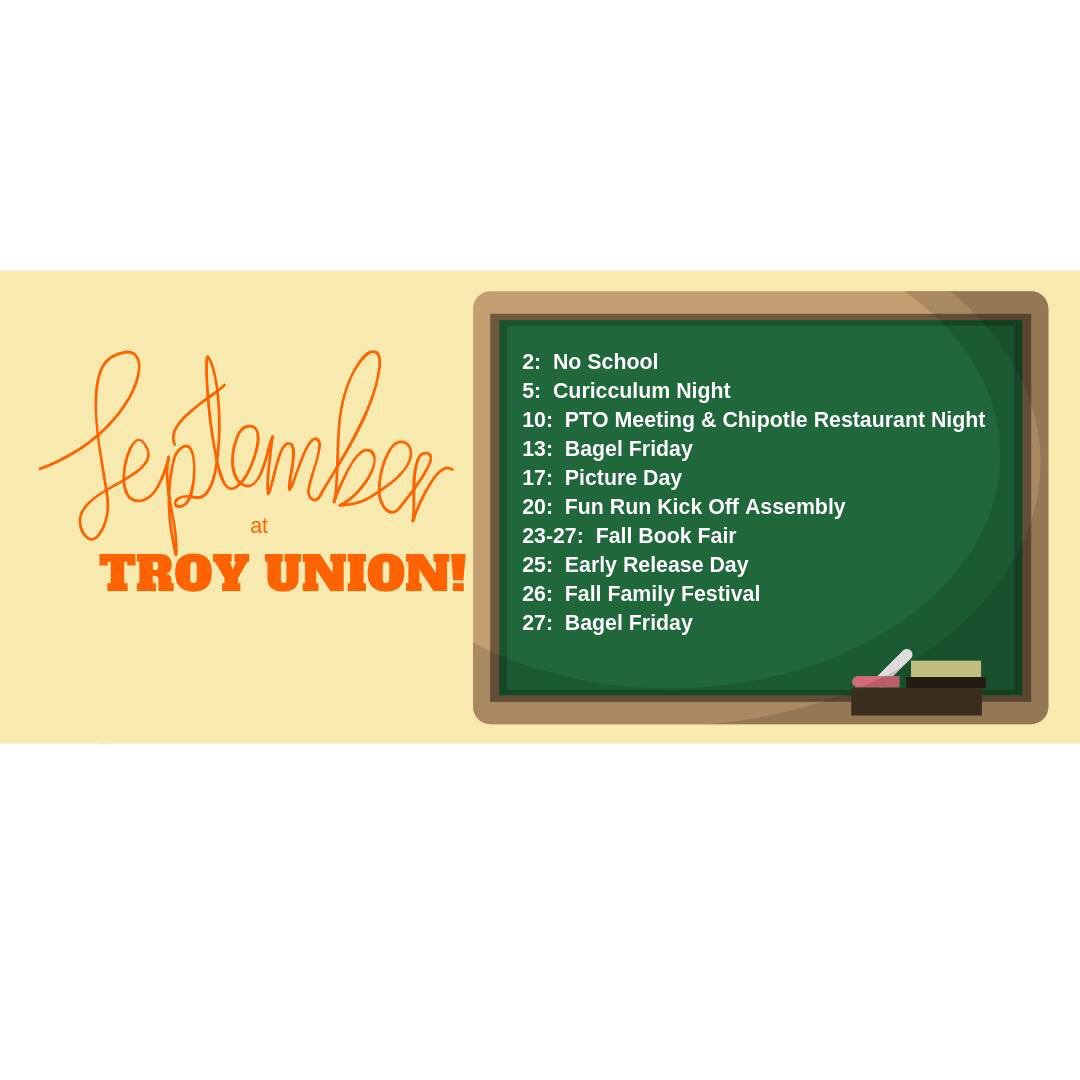 TroyUnionPTO's tweet photo. September @TroyUnion https://t.co/vw55UzNCqU