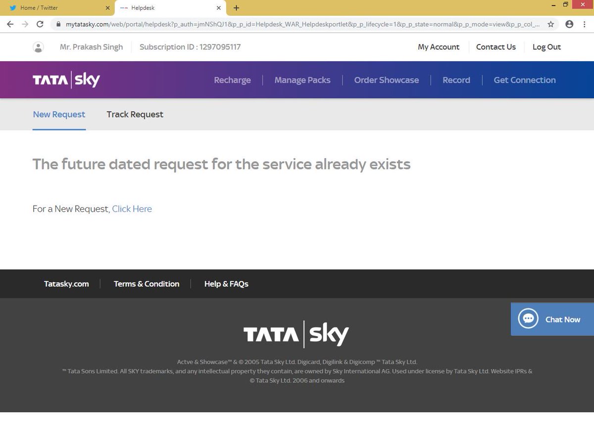 dptelang's tweet photo. @TataSky @Consumer2Court @ConsumerCourt_ @consaff @jagograhakjago ISSUE IS STILL NOT RESOLVED
@TRAI PLEASE HELP https://t.co/Syc7zEfRlM