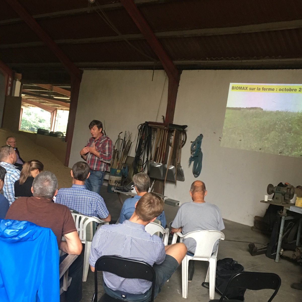 Frédéric Thomas <a href="/FthomasTcs/">Frédéric THOMAS</a> visiting Barløsegaard in Denmark. Very inspiring talk about Conservation Agriculture <a href="/SundJord/">FRDK - Sund Jord</a>