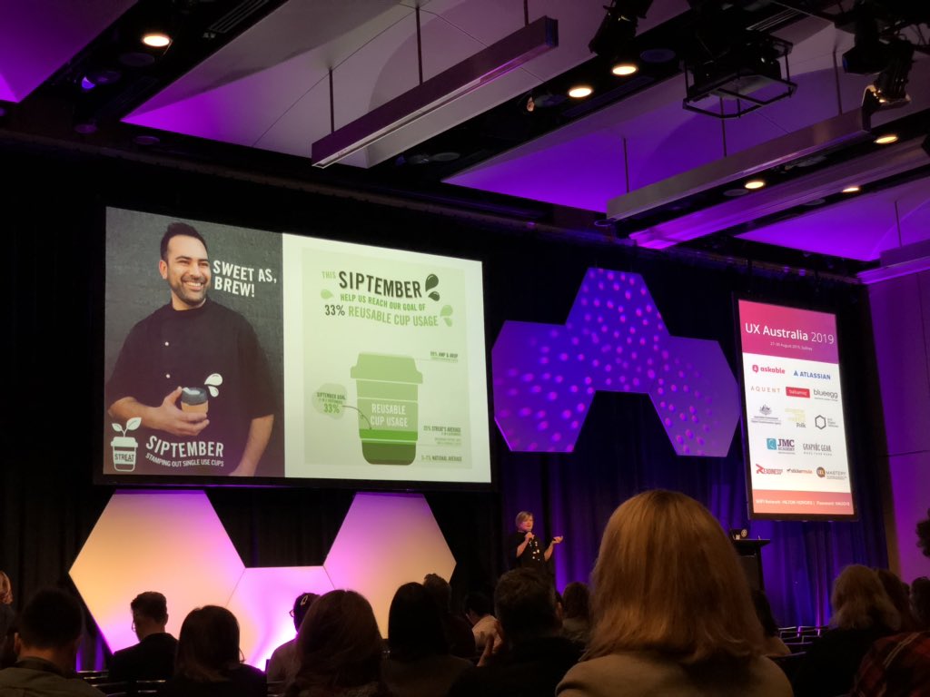blueeggtweets's tweet photo. great cause to support #siptember for @STREATmelbourne ... use your keep cups... @UXAustralia #uxa2019 https://t.co/Zgi4M2VKXa