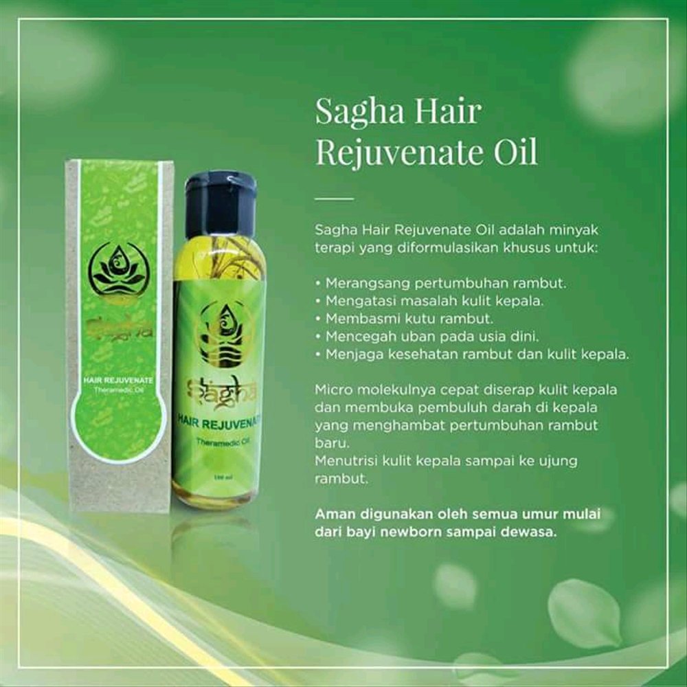 Mencari Minyak Rambut untuk mencegah kerontokan merk Sagha Hair Rejuvenate Oil...