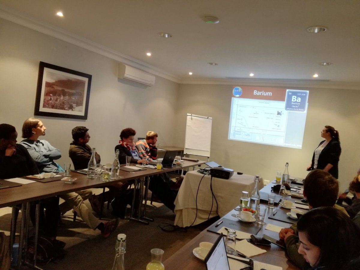 susanne_fietz's tweet photo. Just back from Goldschmidt and @SCALExperiment workshop, and after a hosting 130 Grade6 learners, we ended the week with a very successful @TracexS  workshop yesterday with 15 presentations.

Team's junior scientists always up for interesting and inspirational talks. https://t.co/yTfZvgBv1y