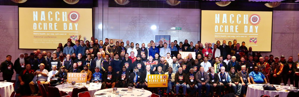 Thank you to the 200 + positive ,inspirational and committed Aboriginal &amp; Torres Strait Islander men and supporters who attended the NACCHO #OCHREDAY in Melbourne this week . 

Men’s Health Our Way – Let’s Own it : In Control, Influence &amp; Innovation <a href="/IndigenousX/">IndigenousX</a> <a href="/CoolamonAdvisor/">Coolamon Advisors</a>