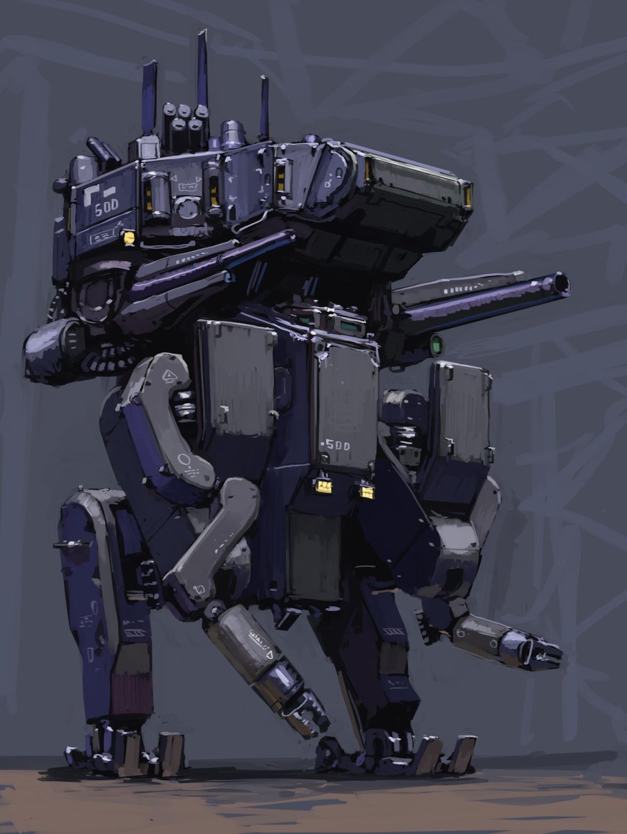 robot mecha no humans science fiction weapon solo gun  illustration images