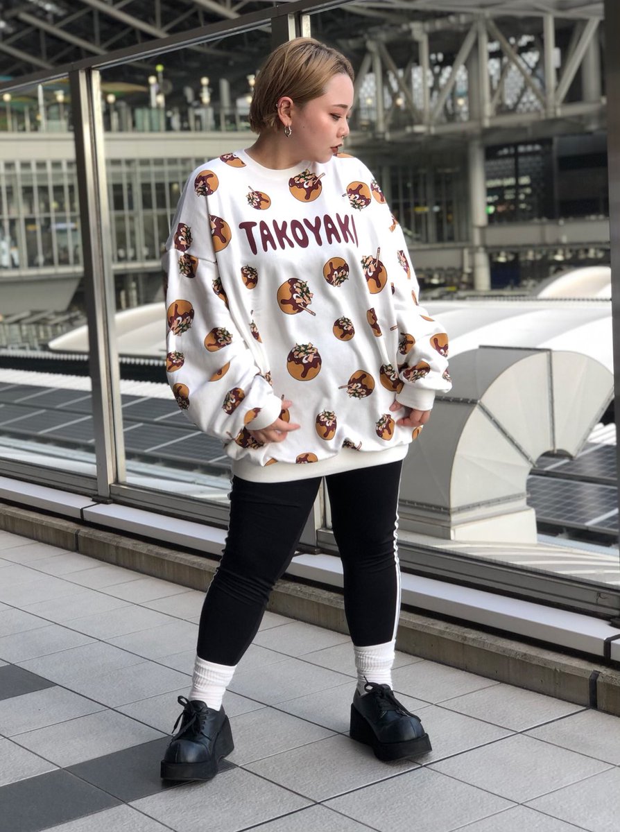 大阪限定 プニュズ Tシャツ punyus たこやき 総柄 たこ焼き 半袖