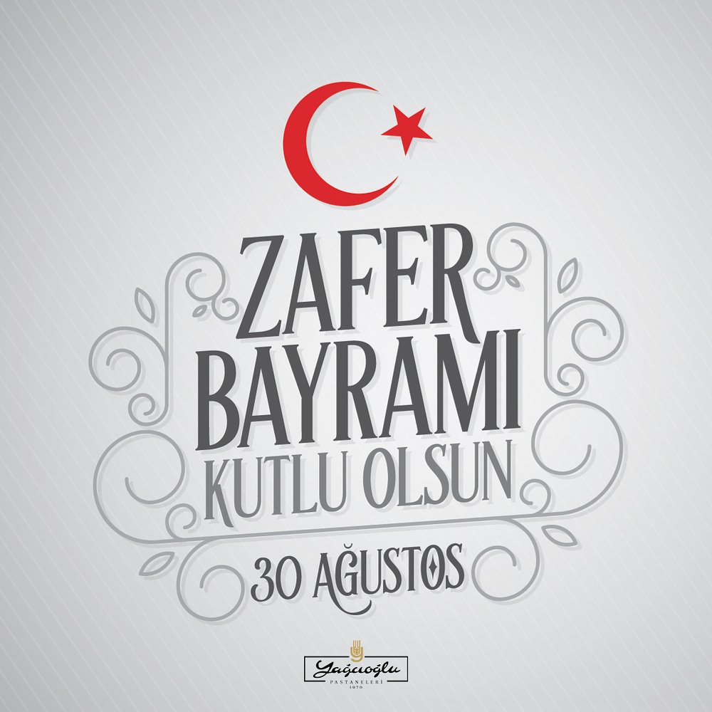 🇹🇷 30 Ağustos Zafer Bayramı'mız kutlu olsun.
#ZaferBayramı #30AğustosZaferBayramı
#YağcıoğluPastaneleri