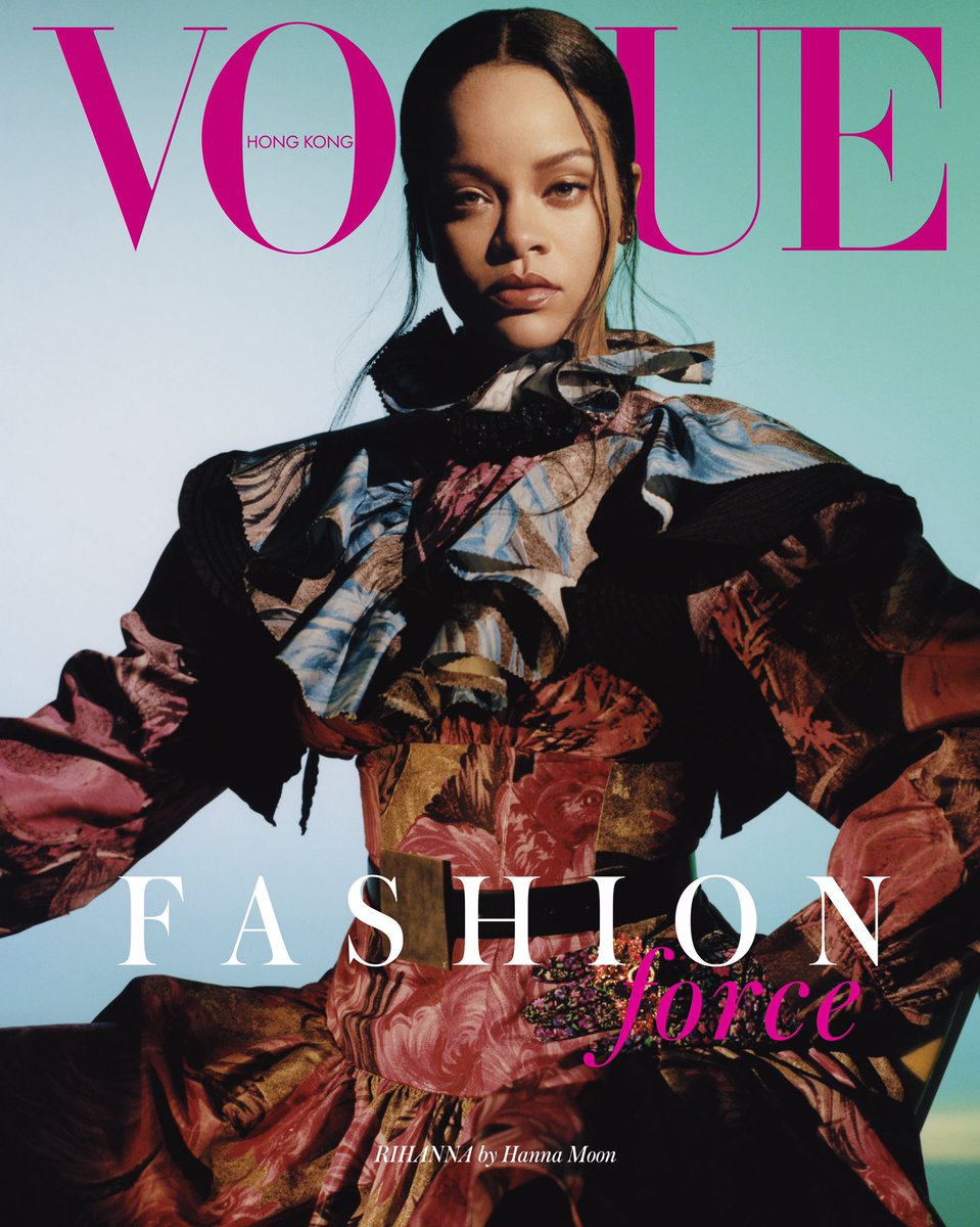 Rihanna is the &#039;ultimate fashion force&#039; covering the September issue of Vogue Hong Kong [Photos]