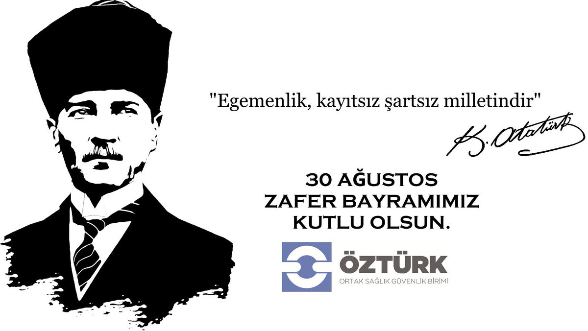 30 Ağustos Zafer Bayramımız Kutlu Olsun.🇹🇷️🇹🇷️🇹🇷️ #30Ağustos #ZaferBayramı #Türkiye #97Yıl #TC #MustafaKemalATATÜRK