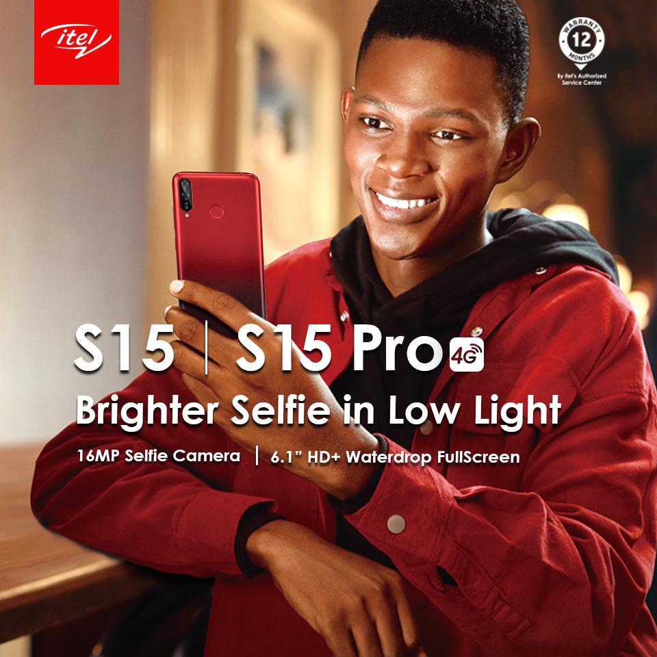 itelKenya's tweet photo. You Know What It Is! 
#itelS15 with a sleek and stylish camera takes incredibly sharp selfies in low light! 
Available Now!

#itelmobile
#BrighterSelfieInLowLight
#WaterDropScreen https://t.co/ew7A7vjxFO