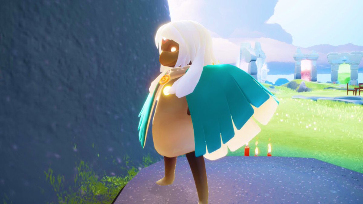 耳毛鹿王あんみʚ ɞ 緑ケープがエメラルドグリーン のように美しく好みド真ん中の色に変更されて 他ケープを後回しにすることにした