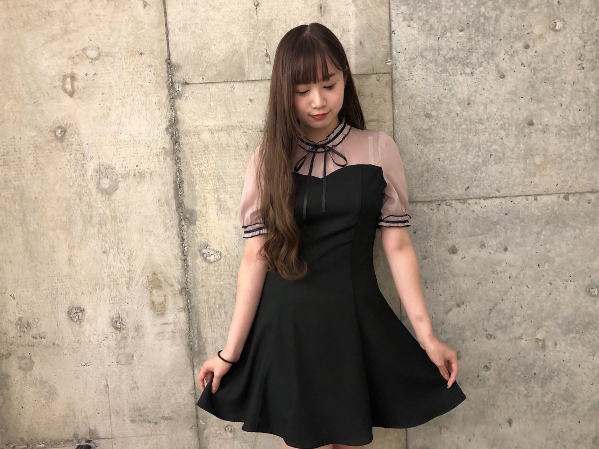 Rojita New Arrival 配色シフォン切替ワンピース 6 900 Tax Owh Pk Bk 人気のウエストラインが綺麗にみえるタイプの新作です フリルやリボンが主張しすぎず程よい甘さなのがポイントです Rojita ロジータ 新作 ワンピース T Co
