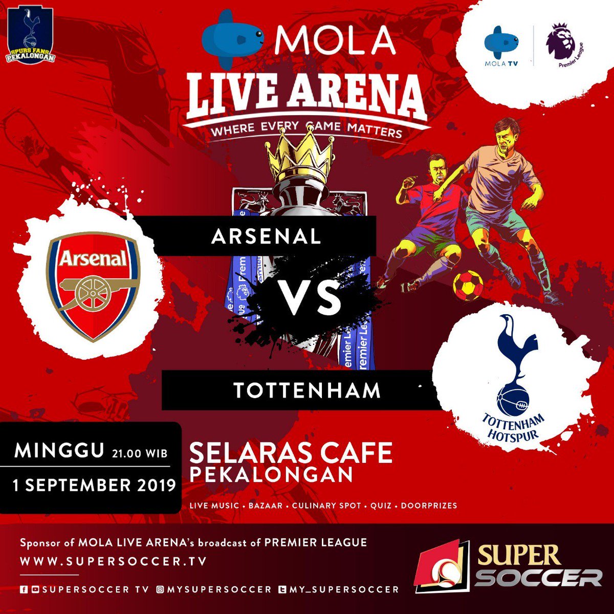 spurs_pkl's tweet photo. PEKALONGAN..!!!
Nonbar lagi kita.
Catat tanggalnya, datang dan ramaikan

#COYS https://t.co/Mh15acnofZ