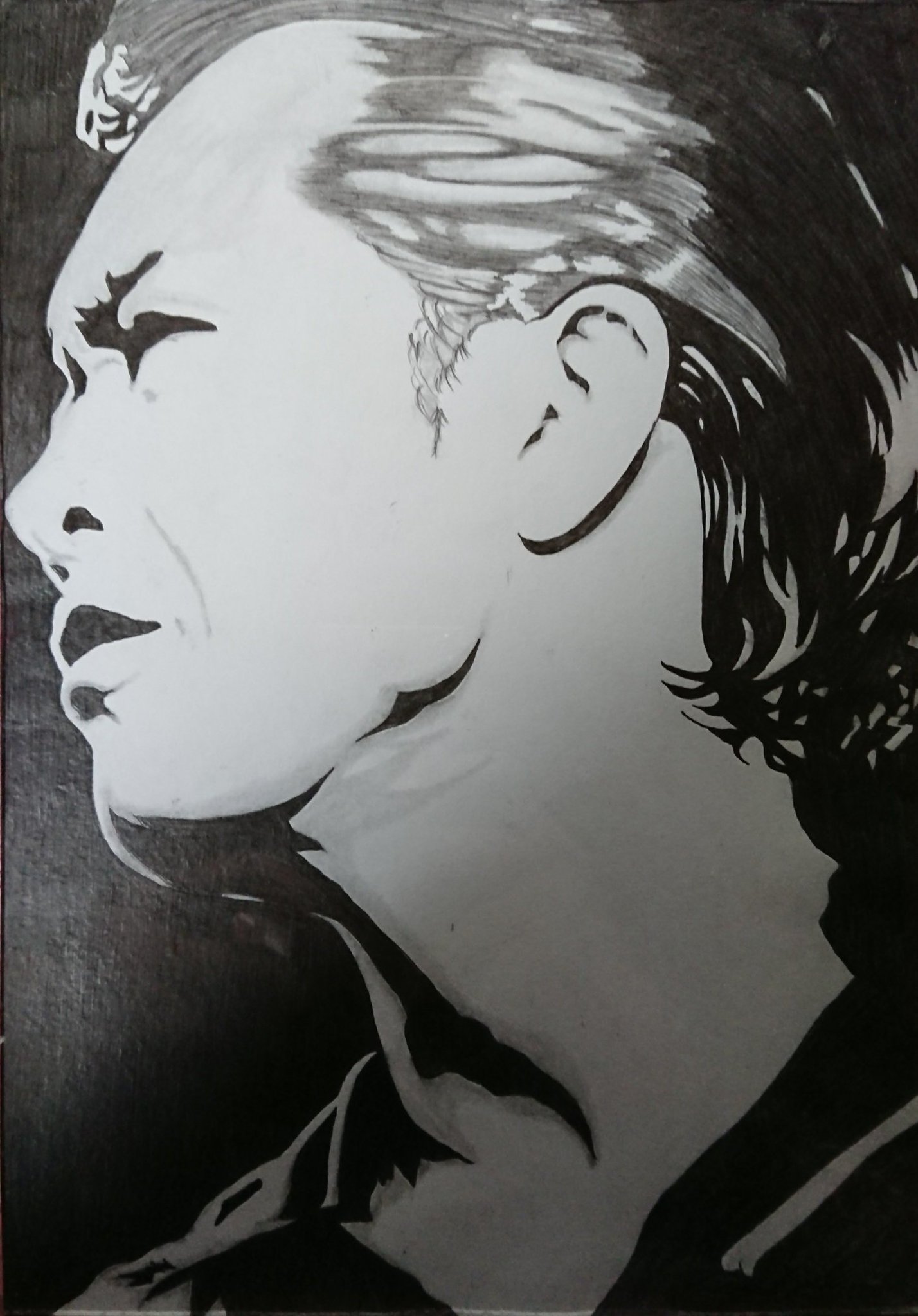 油絵  矢沢永吉人生  【送料無料】 矢沢永吉 #永ちゃん #YAZAWA #似顔絵 #鉛筆画 #人物画 #名言