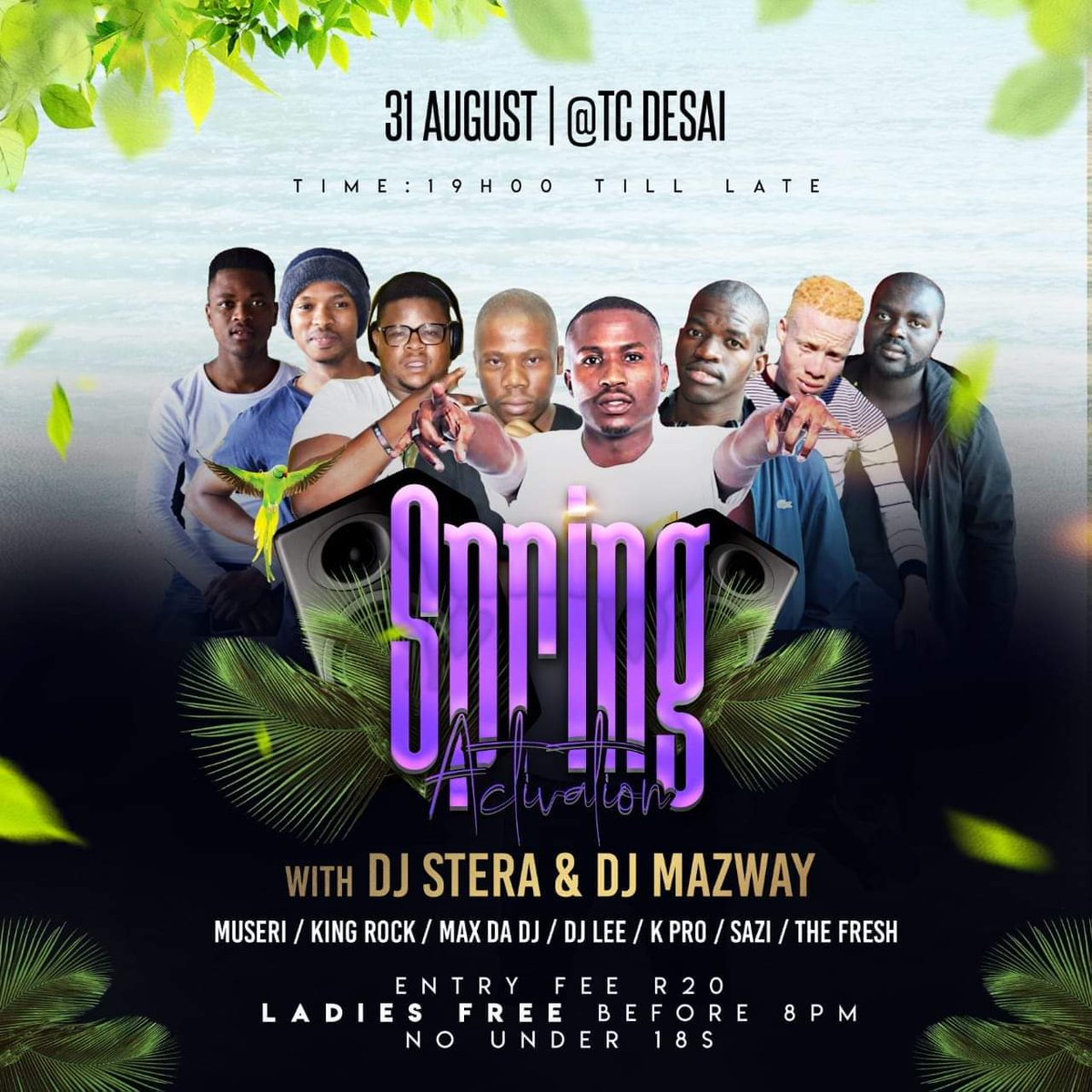 msayibo's tweet photo. This Saturday im playing out at TC Desai for #SpringActivation
#Gig #Dj #Producer #Musician #Museri https://t.co/xgfccjRGPl