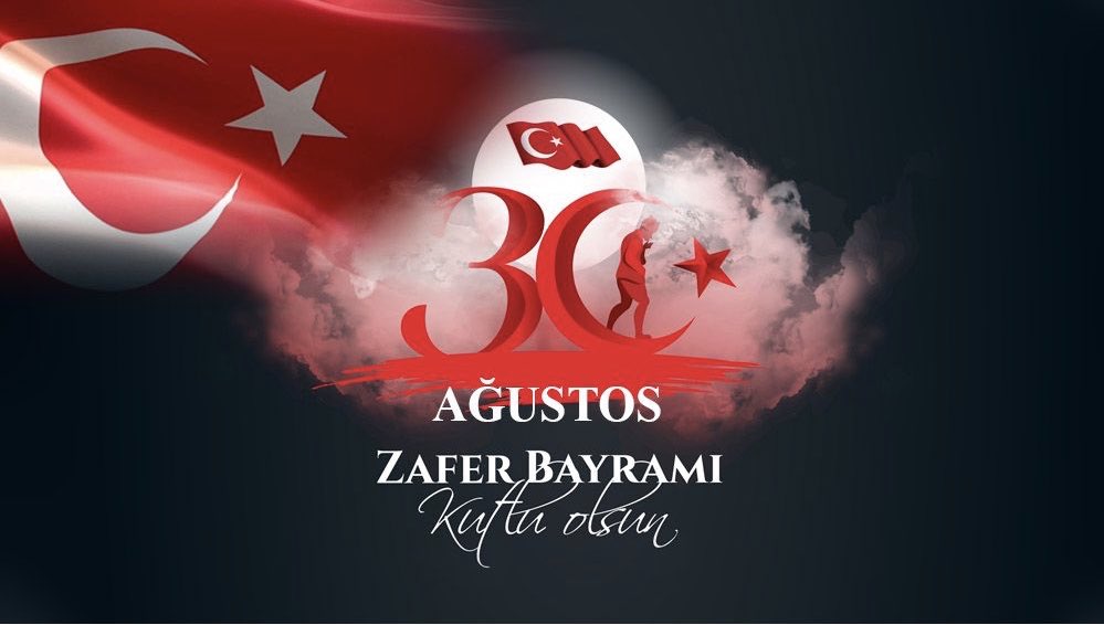 30 Ağustos Zafer Bayramımız kutlu olsun! Vatanımızın ve milletimizin bağımsızlığını müjdeleyen, Dumlupınar’da kazanılan büyük zaferin 97.yıl dönümünde, başta Gazi Mustafa Kemal Atatürk ve silah arkadaşları ile vatanı uğruna canlarını feda eden Aziz şehitlerimizi anıyoruz.🇹🇷