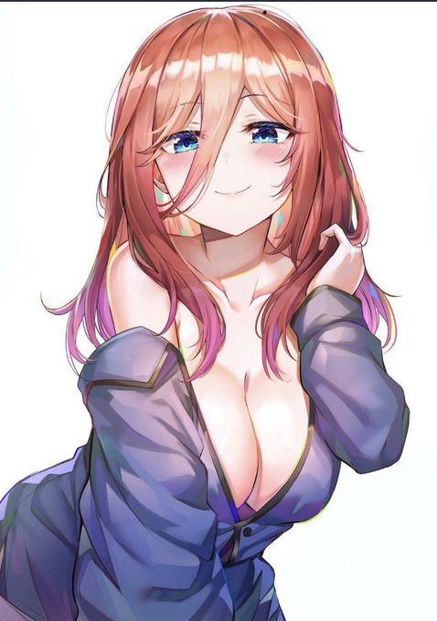 KOUさんがTwitterに投稿した中野三玖(五等分の花嫁)のイラスト。