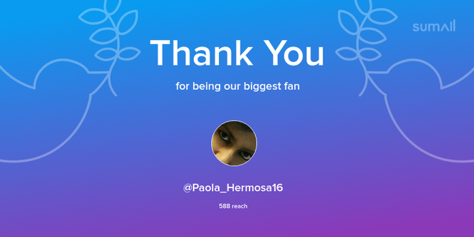 Our biggest fans this week: Paola_Hermosa16. Thank you! via https://t.co/2skkuE3lr8 https://t.co/5Yc