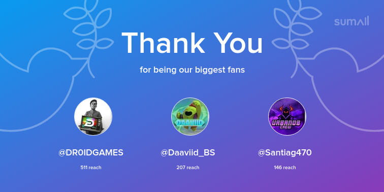 lanteeeh's tweet photo. Our biggest fans this week: DR0IDGAMES, Daaviid_BS, Santiag470. Thank you! via https://t.co/SKI3qD1eWf https://t.co/RXzBaJVOfH