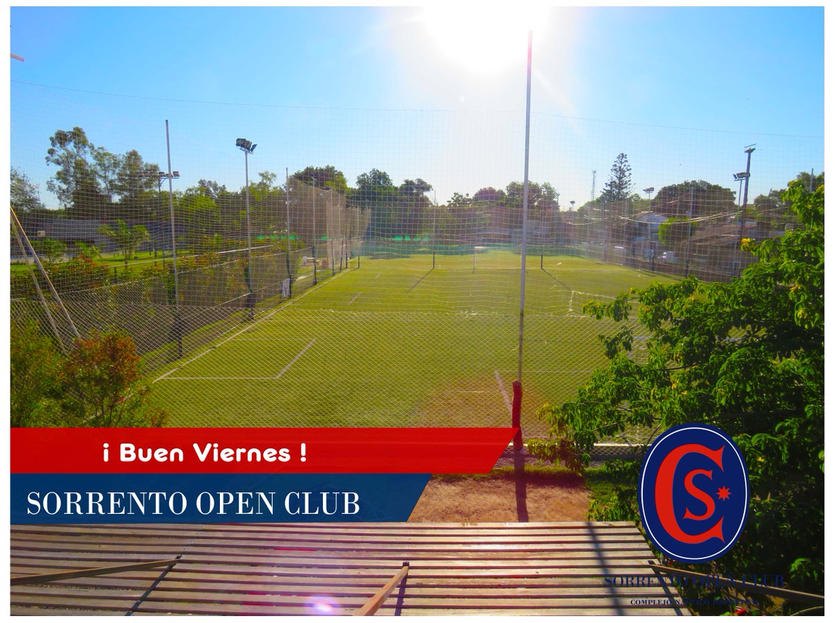 Disfrutamos el #Viernes juntos en el #club  !🏑🎾️⚽️
¡Te esperamos  !
-----------------------------------------
⚓️#Sorrentoopenclub
341 6 41 6000 | 454 5269
🏡José Hernández 831-Rosario