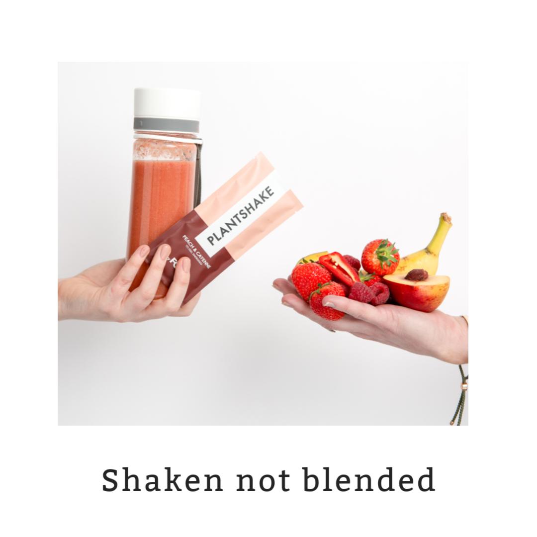 IOWWellnessClub's tweet photo. Plantshake by FOGA  are shaken like a cocktail (with water or your fav milk) to make a nutritionist-approved smoothie with no added sugar, preservatives or unpronounceables. All the nutrients and fibre of fresh, and ready in a flash with no faff and no food waste! #plantshake https://t.co/5QXQAk9xfj