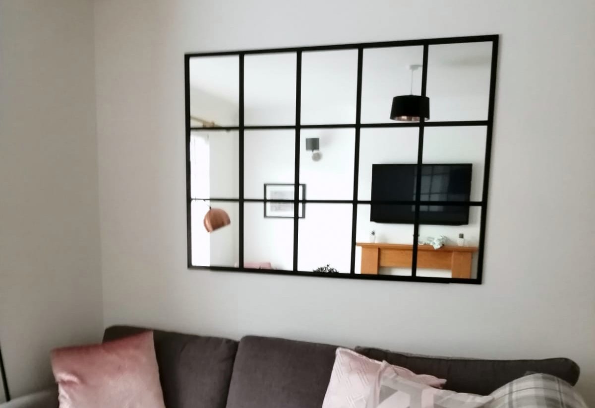 Our brand new product! #industrialmetalmirrors, black powder coated finish, handmade to order so we can do any size. 100x70cm £170, 90x90cm £170, 100x140cm £240, 90x180cm £290 #designtrends #BelfastHour #niarchitecture