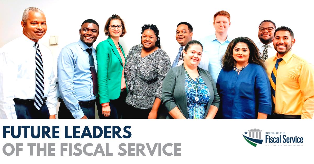 FiscalService's tweet photo. #FeelGoodFriday - Corvelli McDaniel, Assistant Commissioner for our Revenue Collections team is personally mentoring #future #leaders of the #FiscalService. 😎 Take a moment to congratulate this group of leaders, learners, and legends! 👏 https://t.co/90mFEe14NI