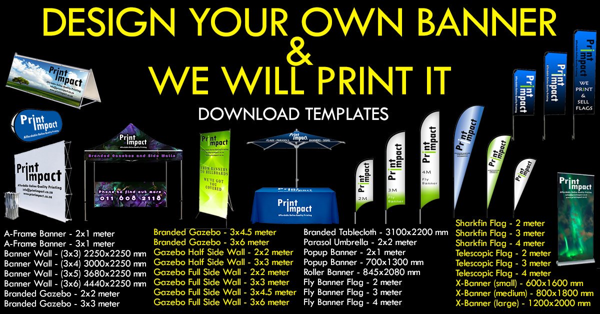 printimpactsa's tweet photo. Download and Design your own Promotional #Banner and
WE WILL PRINT IT!

Many design templates to choose from.
Download Banner | Flag | Gazebo Templates HERE.

https://t.co/MSSKLrKz1v

#cheapbanners #bannertemplates https://t.co/ypC4PretZH