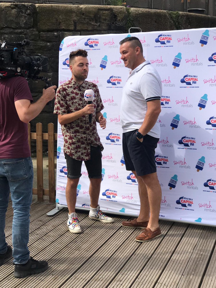 Great to visit <a href="/thebaybeachcdf/">Capital FM Cardiff Bay Beach</a> today and win a 65” Smart TV!! Thanks capital FM!! #5questions