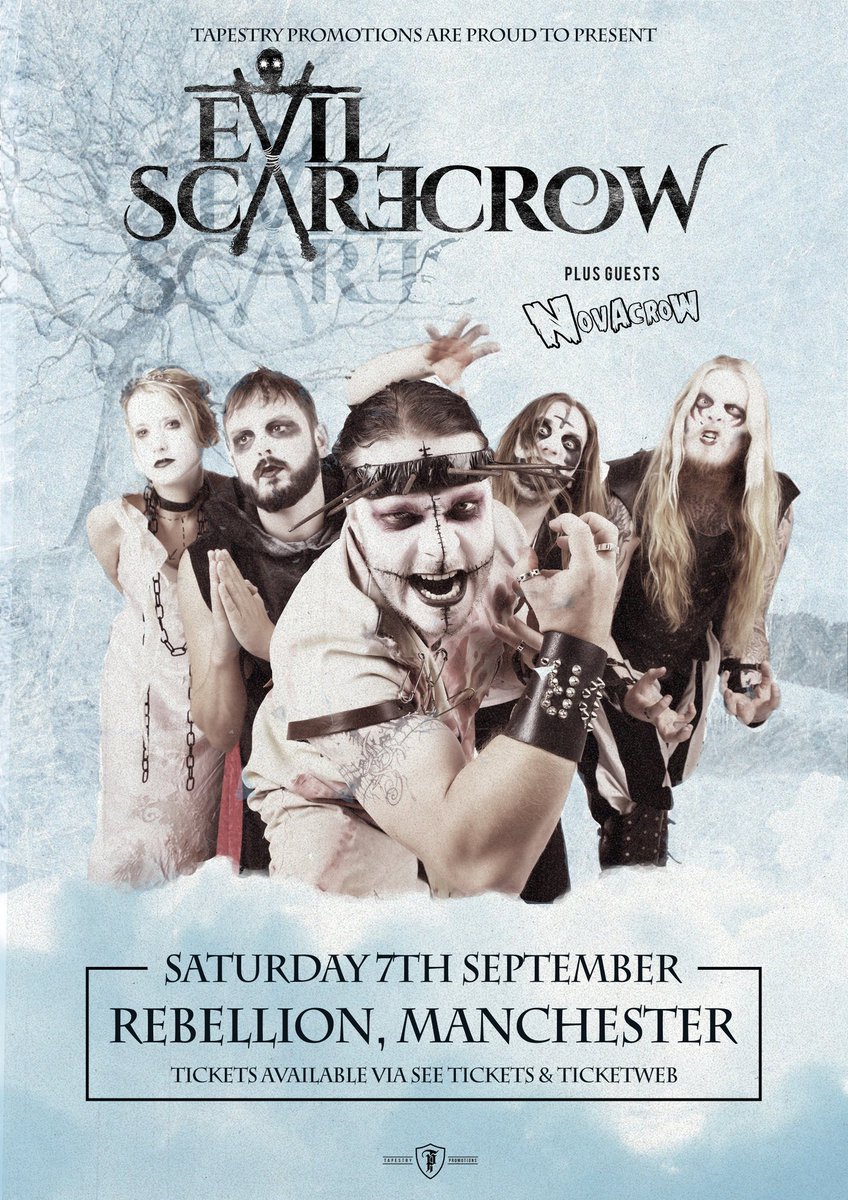 Join us in Manchester September 7th at Rebellion supporting <a href="/EvilScarecrowUK/">Evil Scarecrow</a> it's going to be a crazy night!