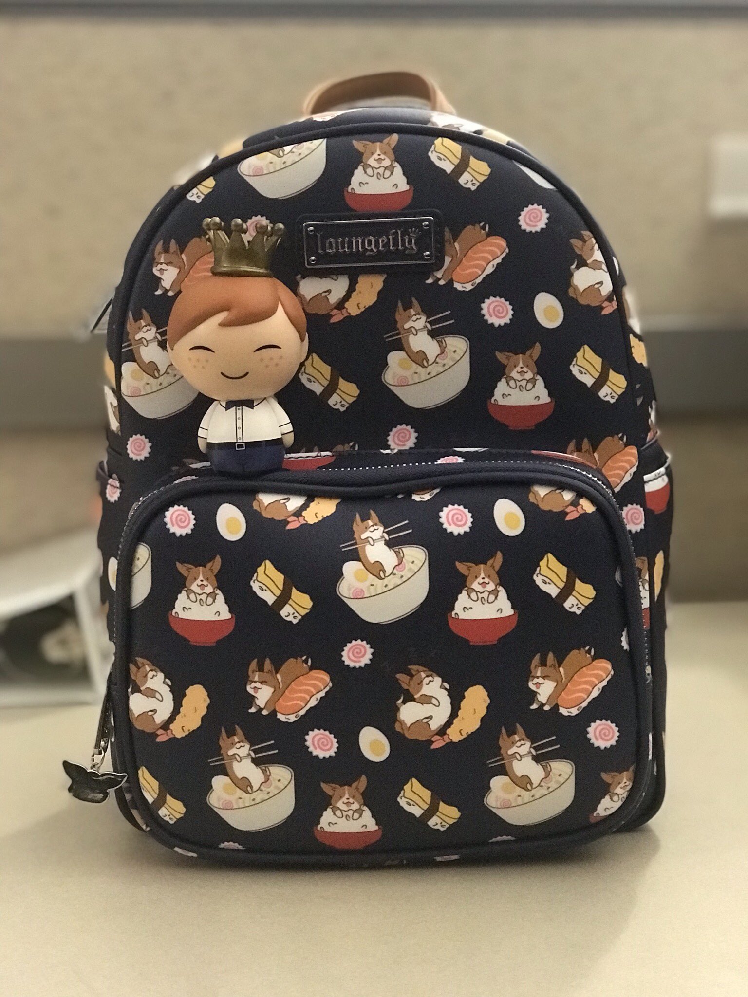 loungefly corgi backpack